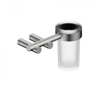 Стакан для зубных щеток с держателем ABBER Osten 316 AA1860BST сталь брашированная 