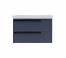 Тумба под раковину подвесная La Fenice Elba TWIN FNC-01-ELB-BG-80-2, синяя  Тумба под раковину подвесная La Fenice Elba TWIN FNC-01-ELB-BG-80-2, синяя