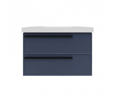 Тумба под раковину подвесная La Fenice Elba TWIN FNC-01-ELB-BG-80-2, синяя  Тумба под раковину подвесная La Fenice Elba TWIN FNC-01-ELB-BG-80-2, синяя