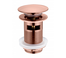 Слив для раковины, автомат(клик-клак) COPPER BRUSHED c переливом Boheme 612/2-CB брашированная медь Слив для раковины, автомат(клик-клак) COPPER BRUSHED c переливом Boheme 612/2-CB брашированная медь