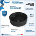 Раковина Teymi Lina S накладная D40 с полочкой под смеситель, Черная Матовая T50192 