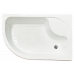 Душевой угол с поддоном Royal Bath RB 8120BK-T (прозрачное) правый белый 