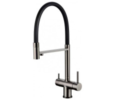 Смеситель для кухни с гибким изливом Grocenberg GB4099BG, графит Смеситель для кухни с гибким изливом Grocenberg GB4099BG, графит