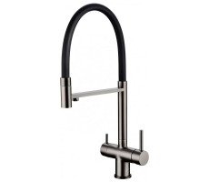 Смеситель для кухни с гибким изливом Grocenberg GB4099BG, графит 