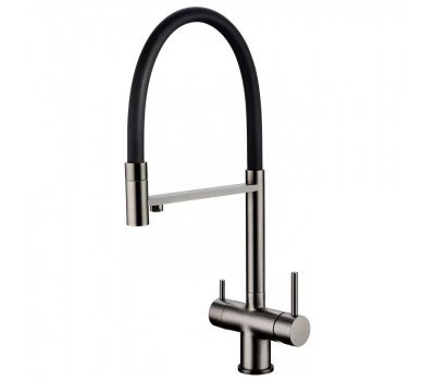 Смеситель для кухни с гибким изливом Grocenberg GB4099BG, графит Смеситель для кухни с гибким изливом Grocenberg GB4099BG, графит