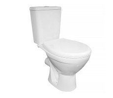 Унитаз-компакт Rosa Соло Люкс двухрежимный, сиденье микролифт, белый CS00094192 Унитаз-компакт Rosa Соло Люкс двухрежимный, сиденье микролифт, белый CS00094192