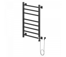 Полотенцесушитель электрический Ника STEP-2 80/40 RAL9005 черный матовый правый тэн черный матовый Полотенцесушитель электрический Ника STEP-2 80/40 RAL9005 черный матовый правый тэн черный матовый