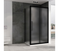 Душевой уголок ABBER Schwarzer Diamant AG30140BMH-S90BM черный матовый 