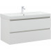 Тумба с раковиной Aquanet Вега 100 2 ящ. цв.белый глянец 00328002 Тумба с раковиной Aquanet Вега 100 2 ящ. цв.белый глянец 00328002
