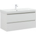 Тумба с раковиной Aquanet Вега 100 2 ящ. цв.белый глянец 00328002 Тумба с раковиной Aquanet Вега 100 2 ящ. цв.белый глянец 00328002
