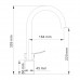 Смеситель для кухни WasserKRAFT Aller 1060 WHITE 1067W белый матовый/хром 
