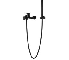 Смеситель для ванны и душа Azario ABILITY с ручным душем, черный матовый AZ-VRY238331PA 