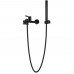 Смеситель для ванны и душа Azario ABILITY с ручным душем, черный матовый AZ-VRY238331PA 