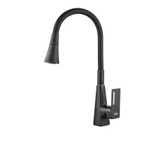 Смеситель для кухни с гибким изливом Raffine F313H-3, черный