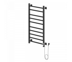 Полотенцесушитель электрический Ника STEP-2 100/50 RAL9005 черный матовый правый тэн черный матовый Полотенцесушитель электрический Ника STEP-2 100/50 RAL9005 черный матовый правый тэн черный матовый