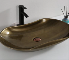 Умывальник CeramaLux D1334H466 Бронзовый 