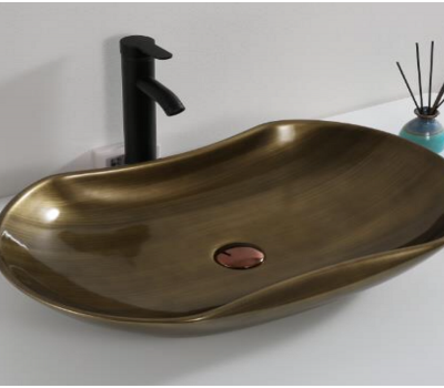 Умывальник CeramaLux D1334H466 Бронзовый 