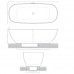 Ванна 170x70 см отдельностоящая Artceram HOOP ACW002 44  