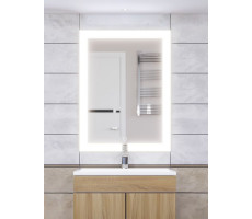 Зеркало для ванной с подсветкой Uperwood Barsa 60х80 см, сенсор/антизапотевание 2920205443 Зеркало для ванной с подсветкой Uperwood Barsa 60х80 см, сенсор/антизапотевание 2920205443