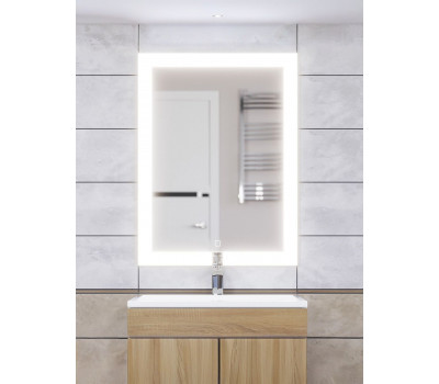 Зеркало для ванной с подсветкой Uperwood Barsa 60х80 см, сенсор/антизапотевание 2920205443 