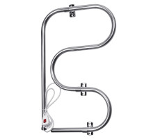 Полотенцесушитель элктрический Domoterm E-образный DMT 104-25 44x70 EK L Хром 