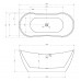 Акриловая ванна ABBER AB9322 белая 