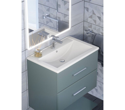 Раковина для ванной кварцевая Uperwood Foster Quartz 70х45,5х17,5 см, белая матовая, жасмин 291030032 Раковина для ванной кварцевая Uperwood Foster Quartz 70х45,5х17,5 см, белая матовая, жасмин 291030032