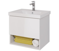 Тумба под раковину подвесная Dreja Perfecto 60 см, белый