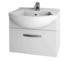 Тумба под раковину подвесная Dreja Alfa 55 см, белый