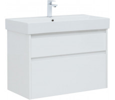 Тумба с раковиной Aquanet Nova Lite 85 2 ящ. (SLIM SYNERGY) цв.бел. глянец 00274179 Тумба с раковиной Aquanet Nova Lite 85 2 ящ. (SLIM SYNERGY) цв.бел. глянец 00274179