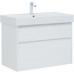 Тумба с раковиной Aquanet Nova Lite 85 2 ящ. (SLIM SYNERGY) цв.бел. глянец 00274179 Тумба с раковиной Aquanet Nova Lite 85 2 ящ. (SLIM SYNERGY) цв.бел. глянец 00274179