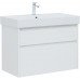 Тумба с раковиной Aquanet Nova Lite 85 2 ящ. (SLIM SYNERGY) цв.бел. глянец 00274179 