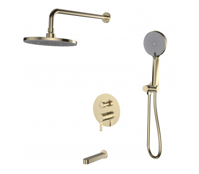 Душевая система скрытого монтажа со смесителем Sochi Gold 7in1SCGold ESKO Душевая система скрытого монтажа со смесителем Sochi Gold 7in1SCGold ESKO