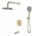 Душевая система скрытого монтажа со смесителем Sochi Gold 7in1SCGold ESKO Душевая система скрытого монтажа со смесителем Sochi Gold 7in1SCGold ESKO