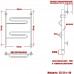 Полотенцесушитель Электрический Ника CURVE ЛZ 50/40 правый тэн хром 