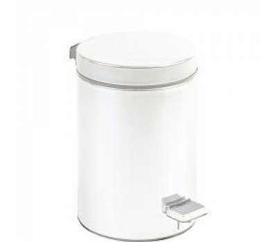 Ведро из нерж. стали белое 12 л. с педалью 09100.12.W, шт NOFER 09100.12.W 