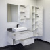 Тумба-умывальник Comforty Прага-90 (00-00014425CF) дуб белый с графитовой столешницей, с раковиной COMFORTY 78189