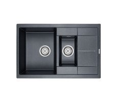 Мойка кварцевая FESTE, PM237850-BLM, черный-металлик, 775х495 мм, Paulmark 