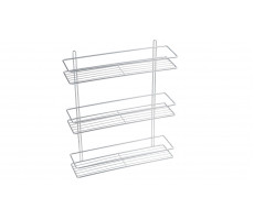 Полка Fixsen прямая трехтажная цвет серый FX-730-3 Полка Fixsen прямая трехтажная цвет серый FX-730-3