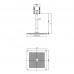 Верхний душ BOSSINI Cube H35365.030 Хром 