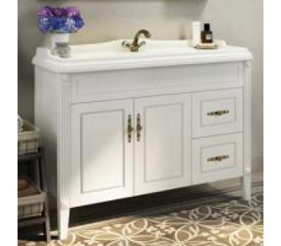 Тумба-умывальник Comforty Палермо-120 белый глянец с раковиной COMFORTY 3312