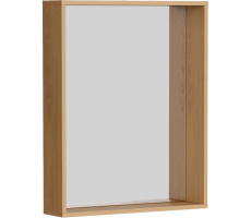 Зеркало в раме 60х75 см AQWELLA BAS0207DZ Дерево светлое 