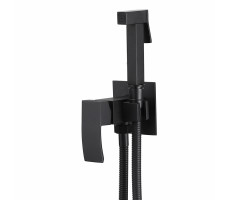 Смеситель ABBER Wasserfall AF8625B с гигиеническим душем, черный матовый 