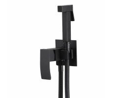 Смеситель ABBER Wasserfall AF8625B с гигиеническим душем, черный матовый 