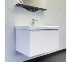 Подвесная тумба-умывальник Comforty Арзамас-80-1 белая матовая с раковиной 4480 00-00017177 