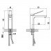 Смеситель для раковины Azario VISE AZ-VQQ168330C хром