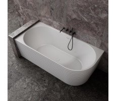 Ванна из искусственного камня ABBER Stein AS9651 L белая матовая 