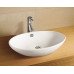 Раковина накладная 62х41 см Azario AZ-3077 фаянс, цвет Белый