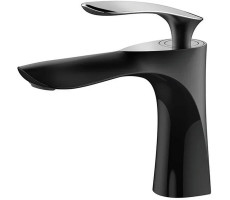 Смеситель для раковины Grocenberg GB2001BC, черный/хром 