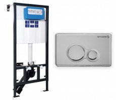 Инсталляция BETTOSERB Sava Fix Slim в комплекте клавиша смыва хром глянец (SET40006464) 